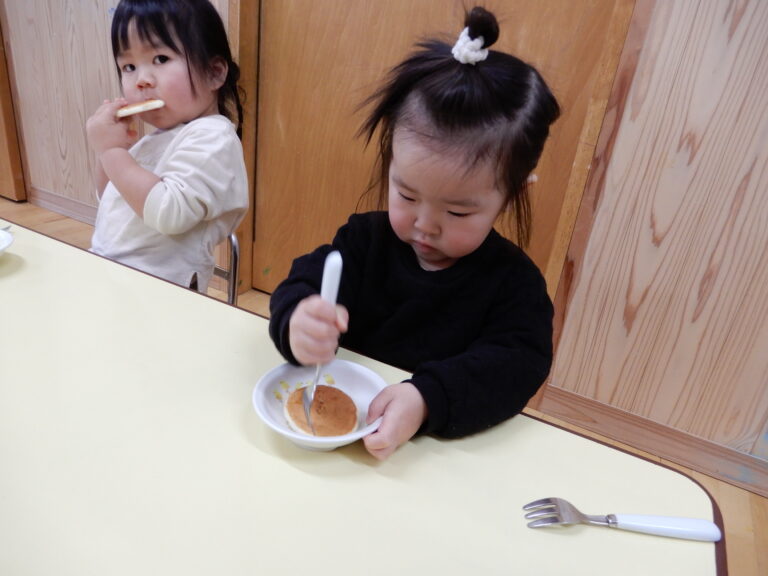 フォーク上手になってきました。